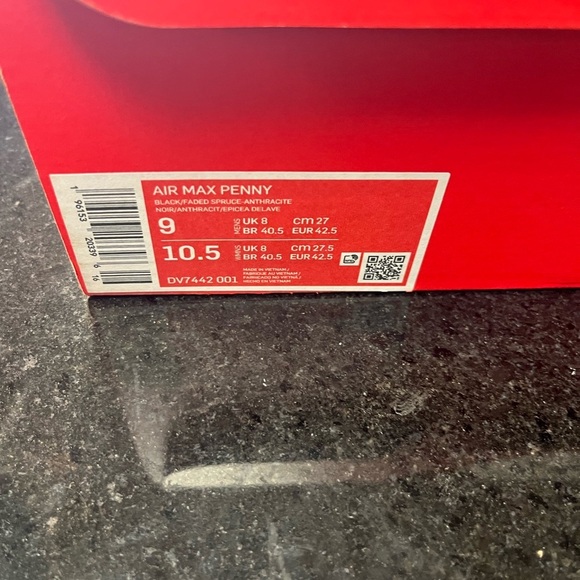 Sz 9 AIR MAX PENNY 1 \'FADED SPRUCE\' NWB main image 6